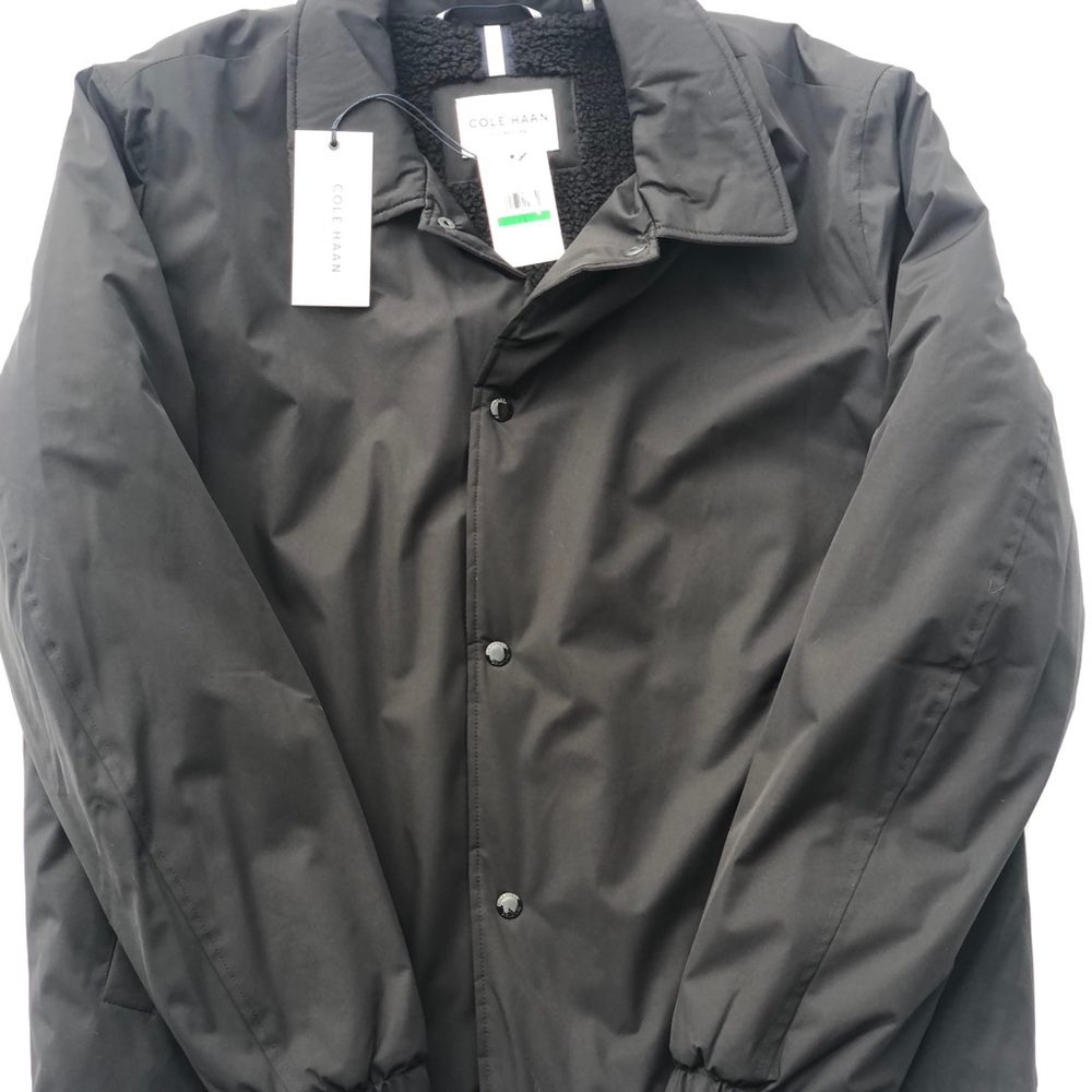 Cole Haan Signature Black Polyester Jacket Mens L